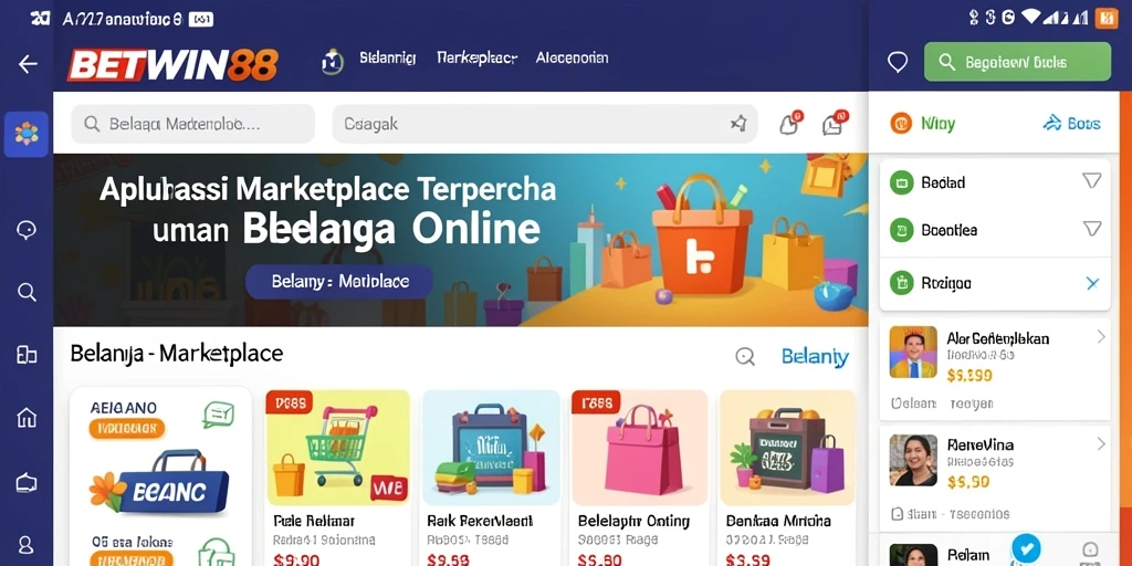 Tampilan antarmuka aplikasi BETWIN88 yang menarik dan user-friendly.